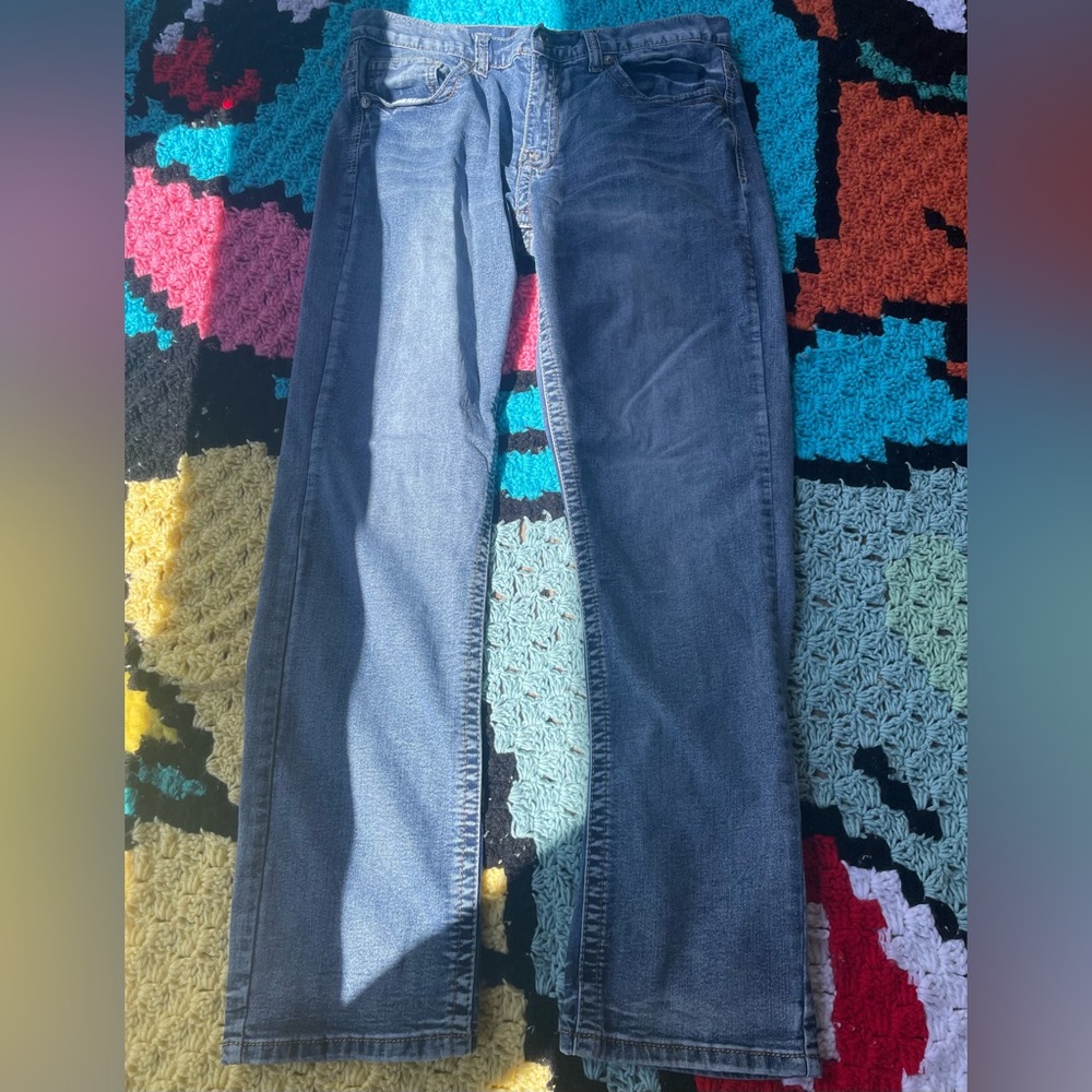 True Luck Mens Straight Denim Jeans